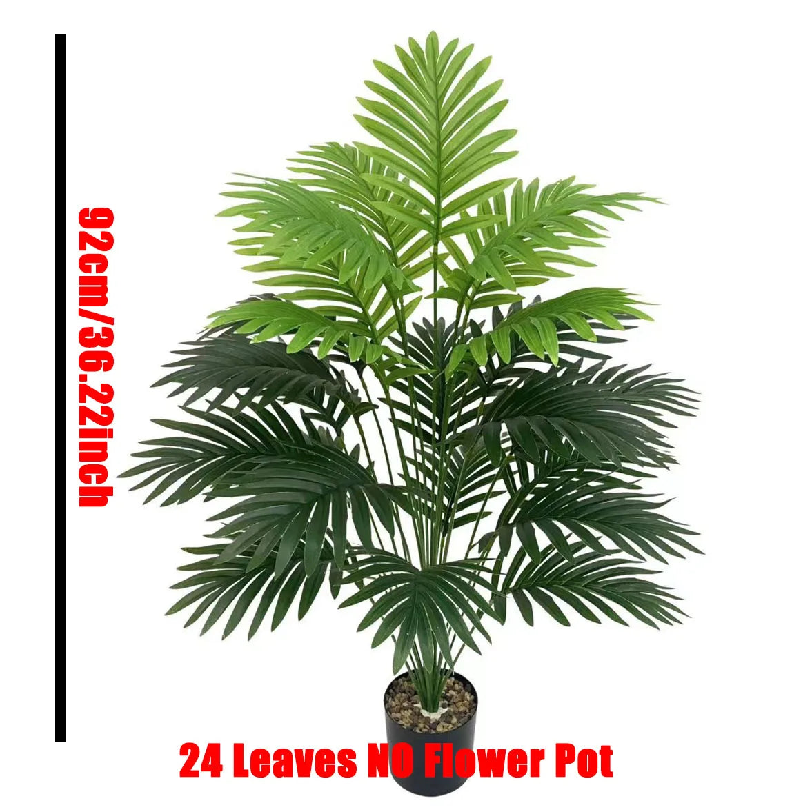 Planta Artificial Palmeira Tropical — Folhas Grandes e Realistas para Decoração de Interiores