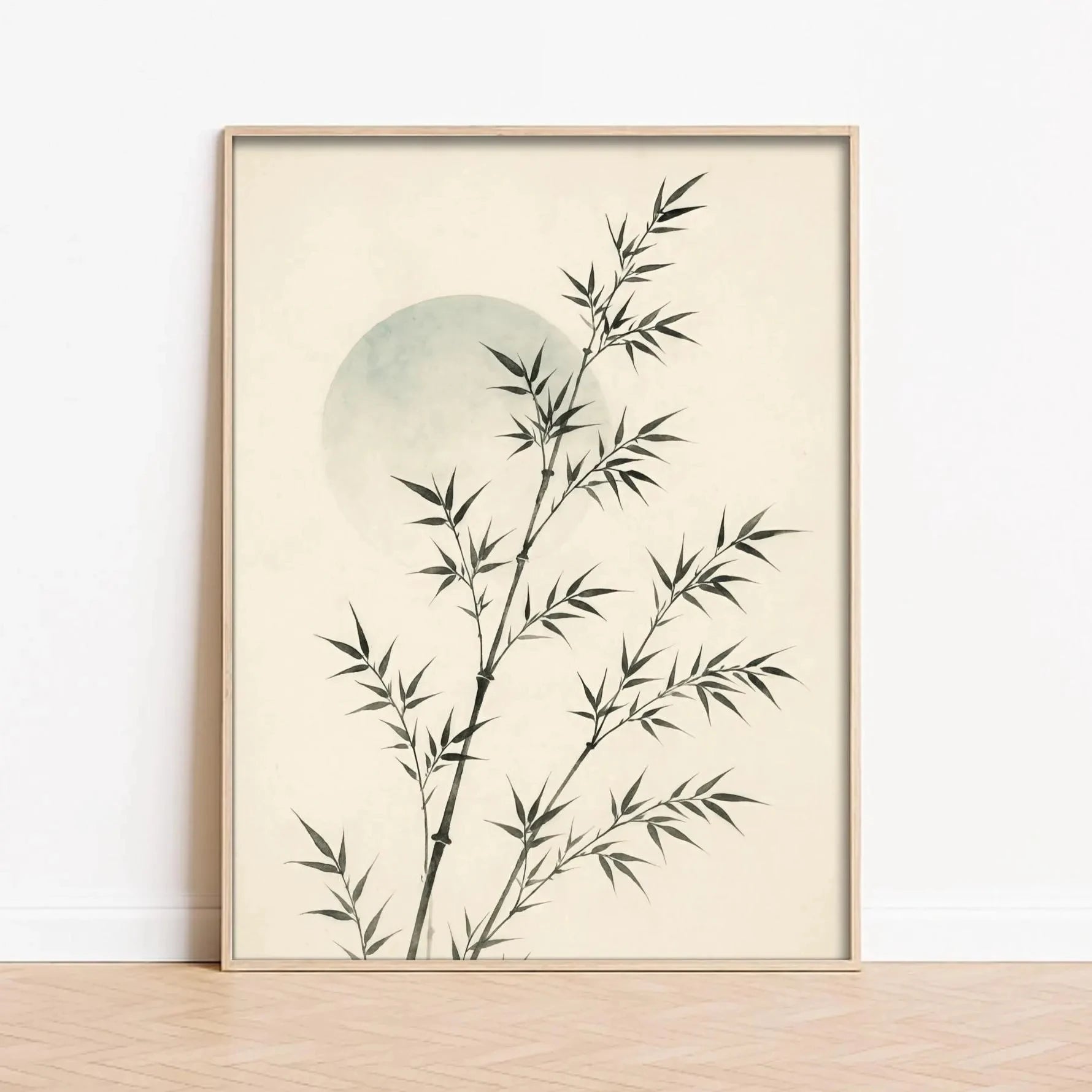 Quadro Decorativo Pinheiro Japonês sem Moldura — Arte Zen para Sala e Quarto