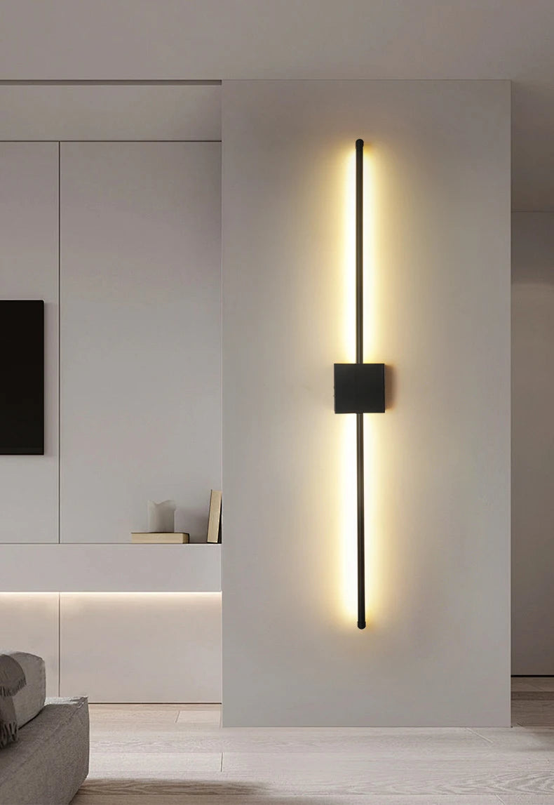 Arandela LED Minimalista — Luminária de Parede para Cabeceira e Sala