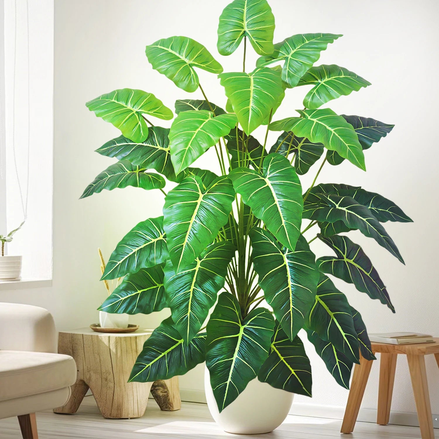 Planta Artificial Costela de Adão e Folha de Tartaruga — 47 a 132cm Decoração Tropical