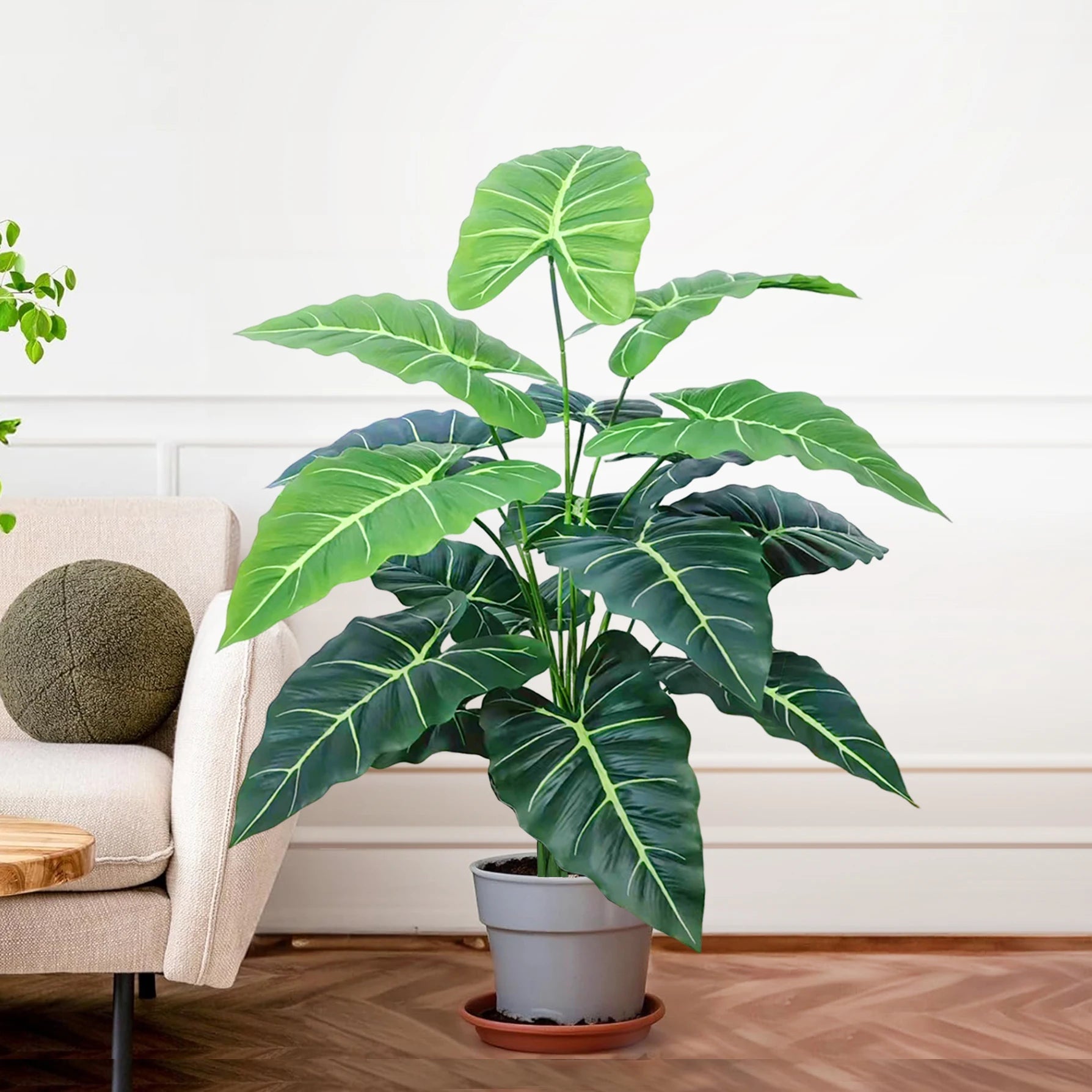 Planta Artificial Costela de Adão e Folha de Tartaruga — 47 a 132cm Decoração Tropical