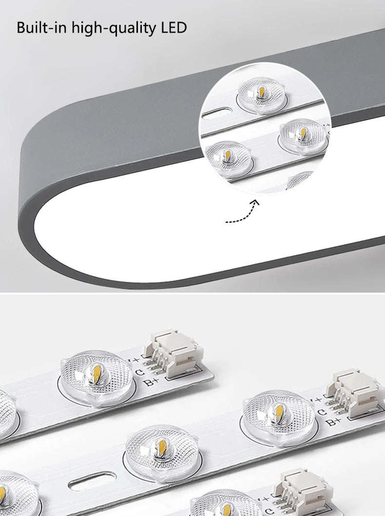 Luminária de Teto LED Ultra Fina — Para Corredor, Quarto e Cozinha
