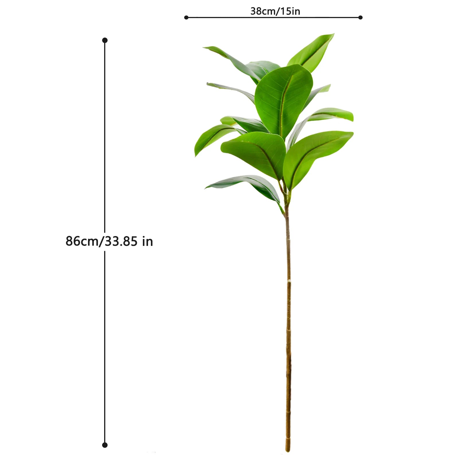 Ficus Lyrata Artificial Extra Grande 77 a 135cm — Para Jardim, Varanda e Escritório