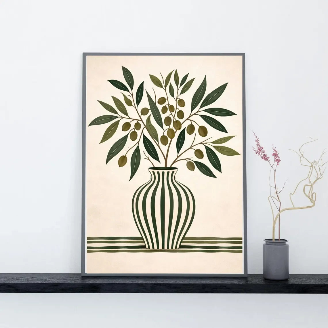 Quadro Decorativo Frutas Laranja — Arte de Cozinha Estilo Fazenda para Sala