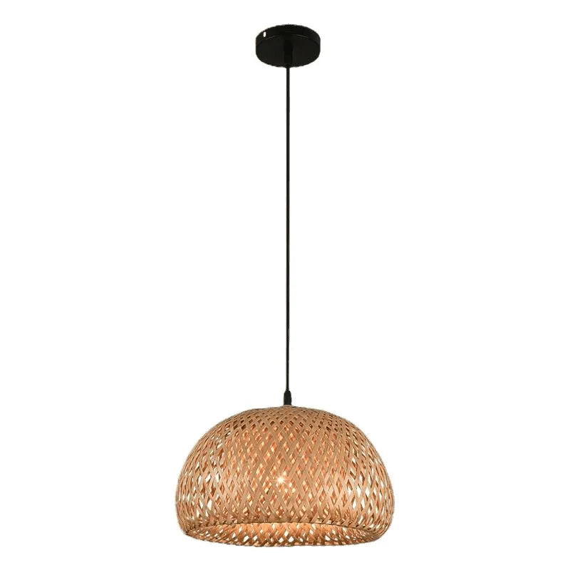Lanterna de Bambu Pendente — Luminaria Japonesa Artesanal