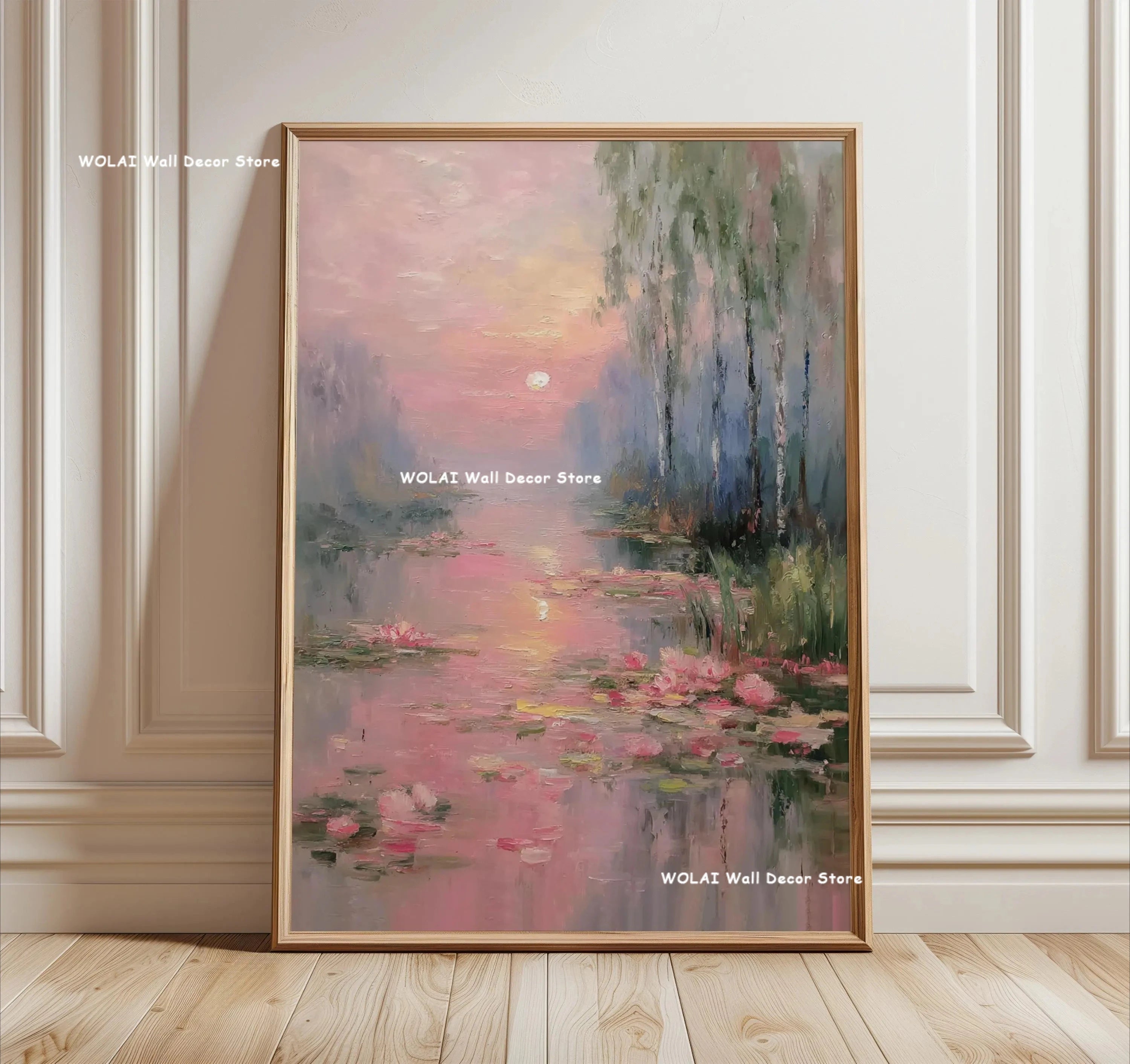 Quadro Decorativo Floresta Japonesa e Carpa Koi Zen — Arte de Águas e Sol para Sala