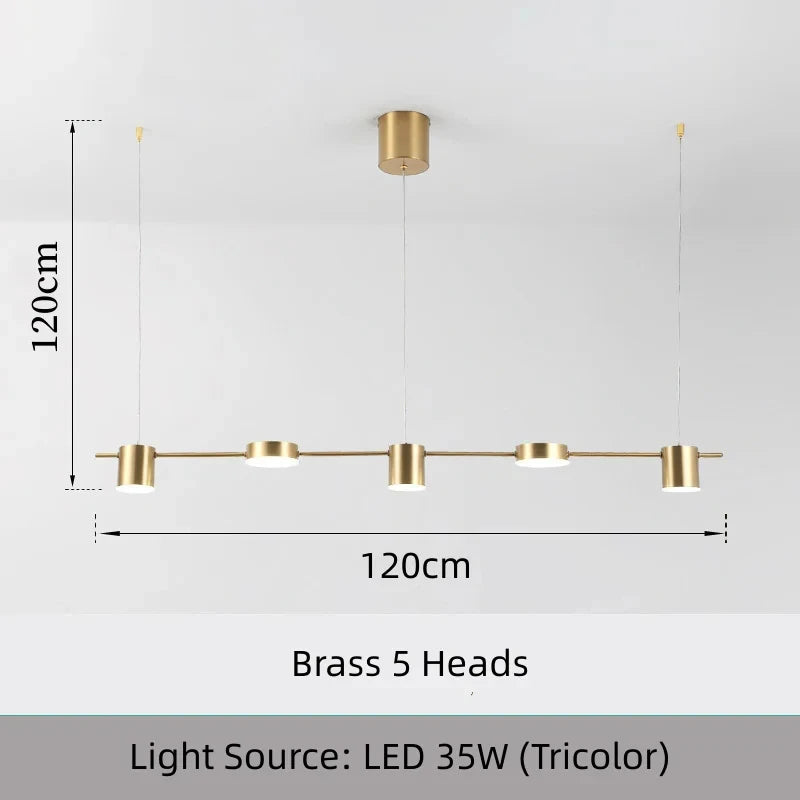 Lustre de Teto LED Regulável — Luminária Pendente para Sala de Jantar e Cozinha