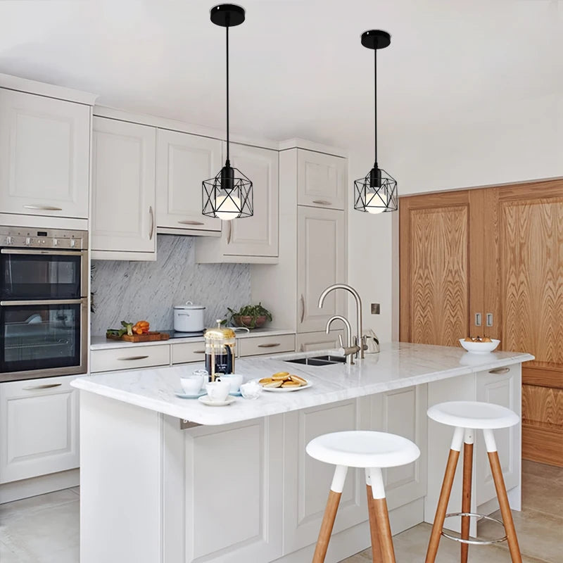 Pendente Nórdico Minimalista E27 — Luminária para Cozinha, Banheiro, Quarto e Bar