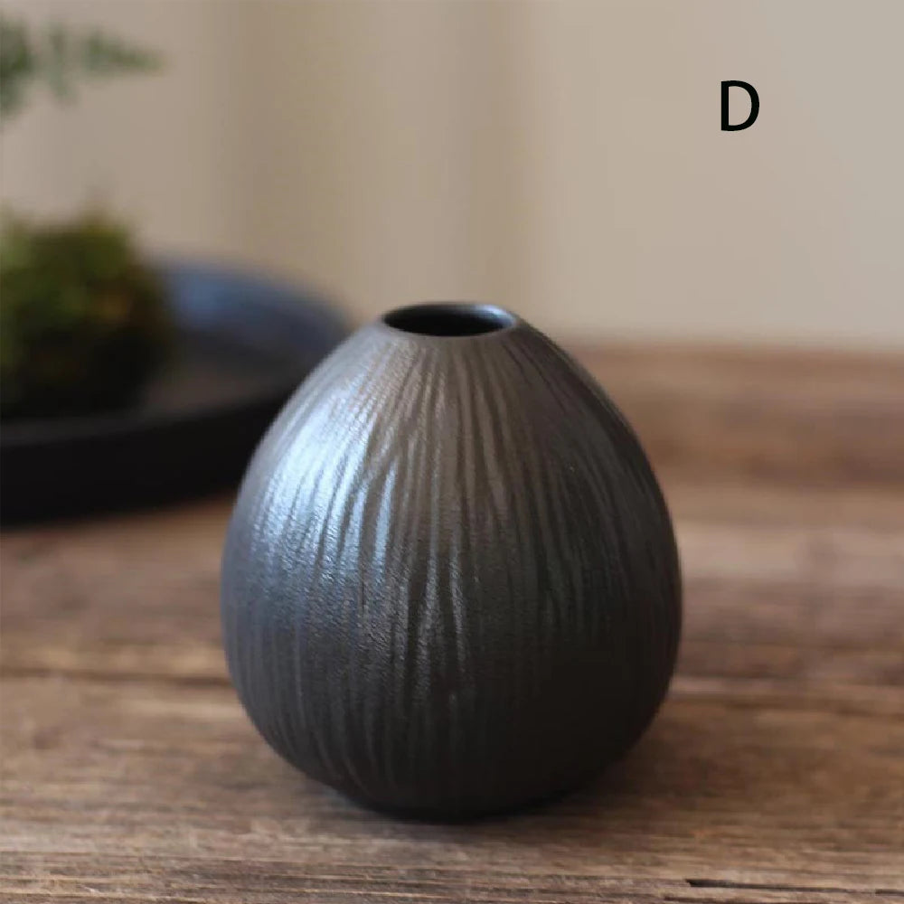 Vaso Cerâmica Simples Hidropônico — Decoração de Mesa para Sala e Jantar