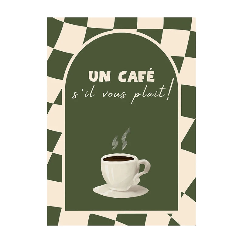 Quadro Decorativo Café Mergulhador — Arte de Cozinha para Amantes de Café