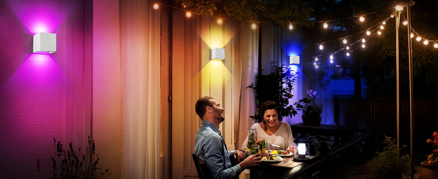 Arandela LED Smart 12W RGB WiFi e Zigbee — Controle por App Atmosfera Decorativa