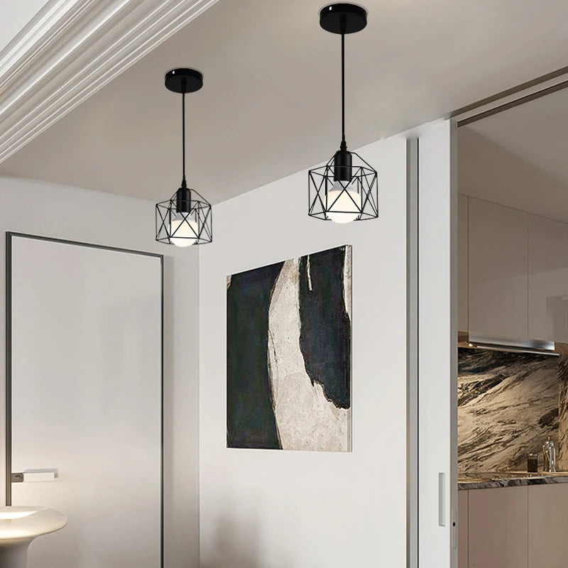 Pendente Nórdico Minimalista E27 — Luminária para Cozinha, Banheiro, Quarto e Bar