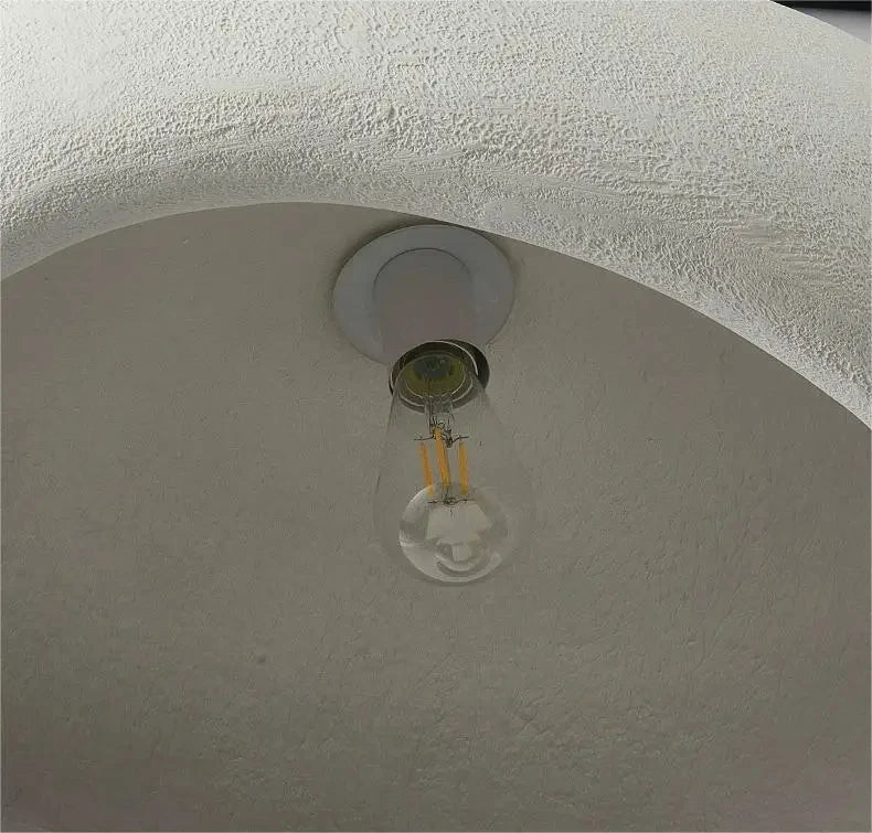 Lustre LED Estilo Wabi Sabi E27 — Pendente para Sala de Jantar, Quarto e Bar