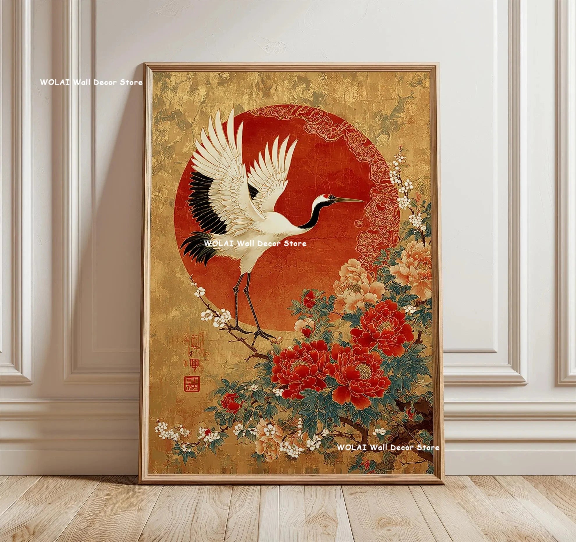 Quadro Decorativo Floresta Japonesa e Carpa Koi Zen — Arte de Águas e Sol para Sala