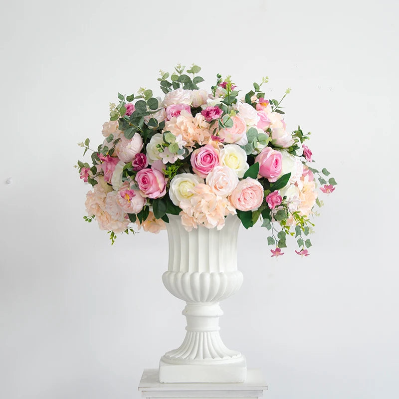 Bola de Flores Artificiais em Seda 35 a 70cm — Decoração Premium para Casamento e Festa