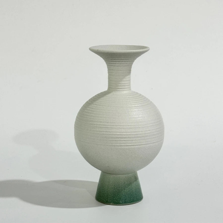 Vaso Cerâmica Simples Hidropônico — Decoração de Mesa para Sala e Jantar