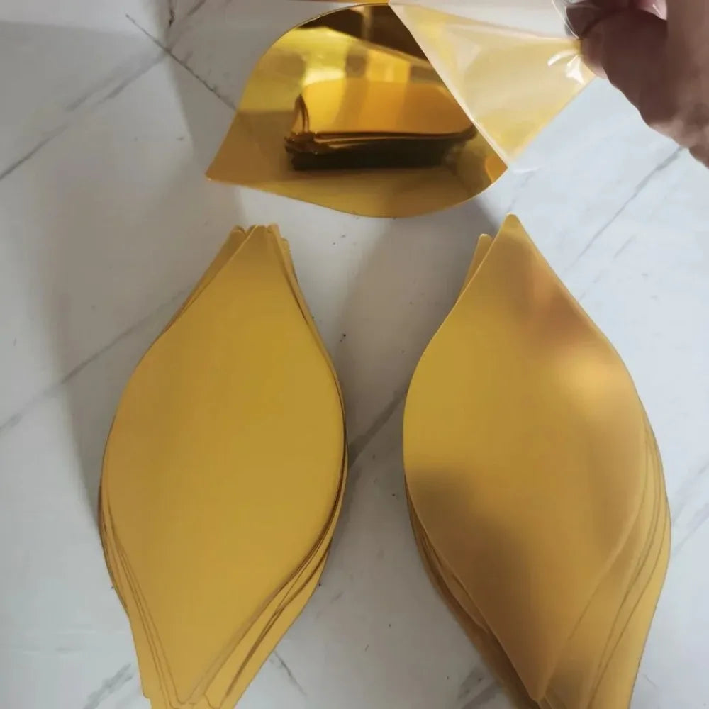 Adesivo Espelho Gota d'Água Acrílico 3D Kit 10 a 30 Peças — Decoração DIY para Sala