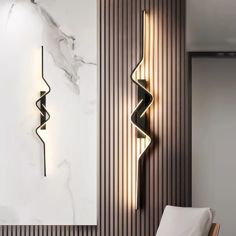 Arandela LED Moderna para Escada — Luminária de Parede Nórdica para Sala e Corredor