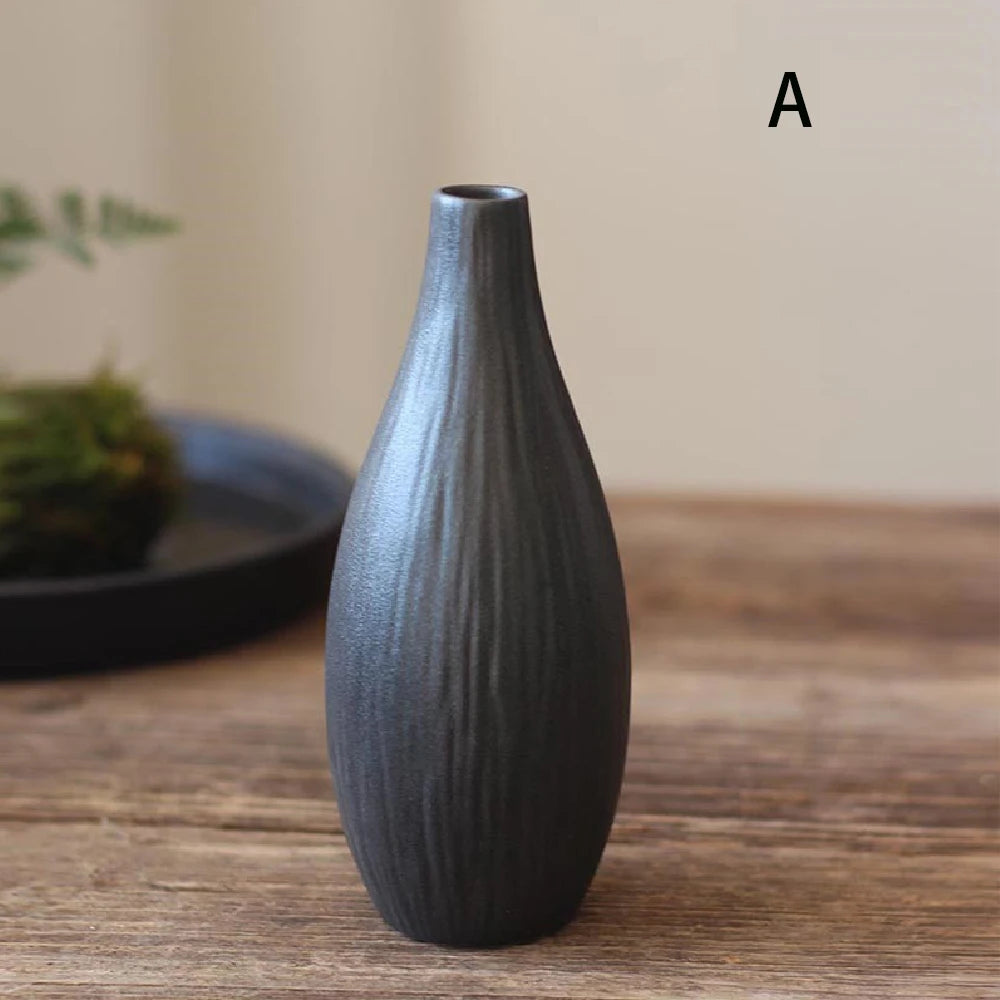 Vaso Cerâmica Pequeno Hidropônico para Mesa — Sala e Jantar Decoração Minimalista
