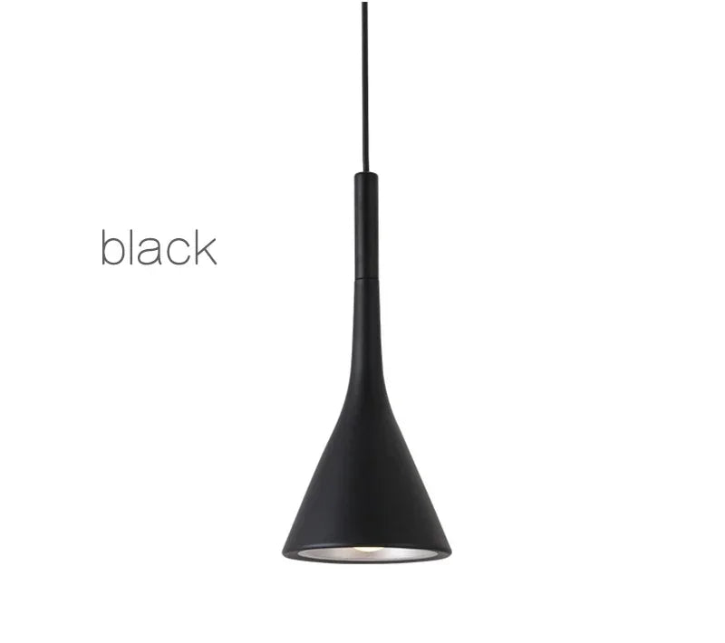 Pendente LED E27 Preto e Branco — Luminária de Mesa para Quarto e Sala de Jantar