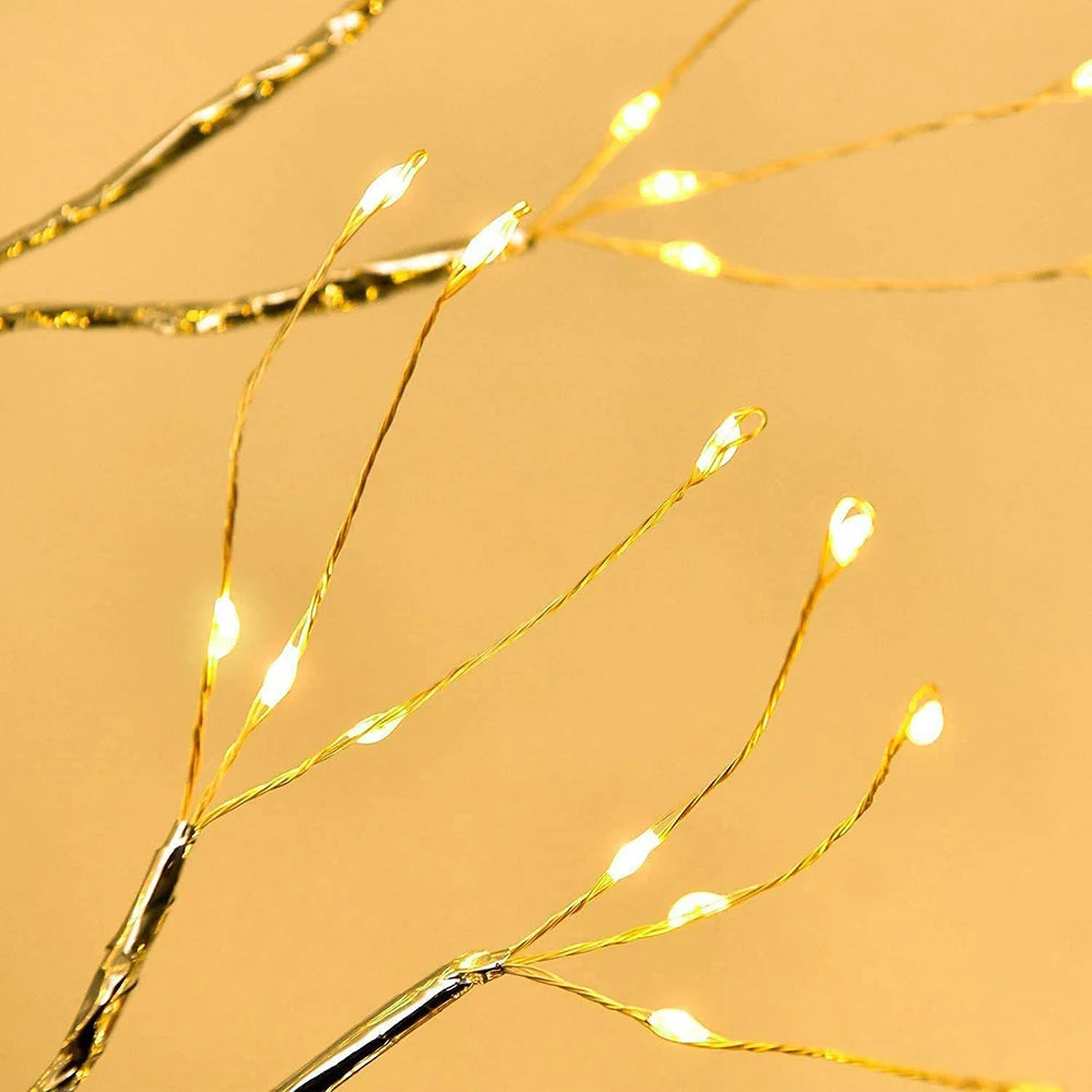 Luminária de Mesa Árvore LED — Decoração com 108 Luzes para Quarto e Festas