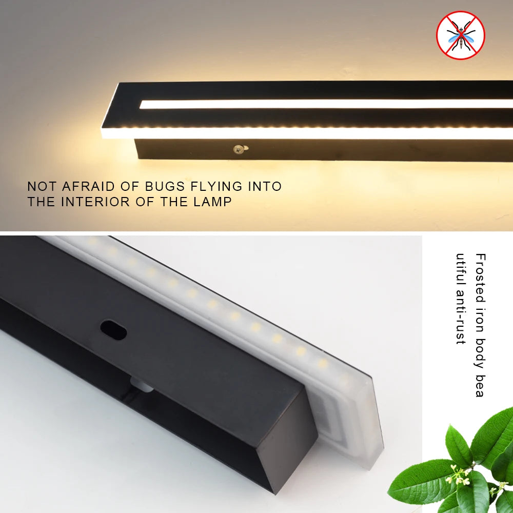 Arandela LED Externa Impermeável IP65 — Luminária de Parede para Jardim 16W a 48W