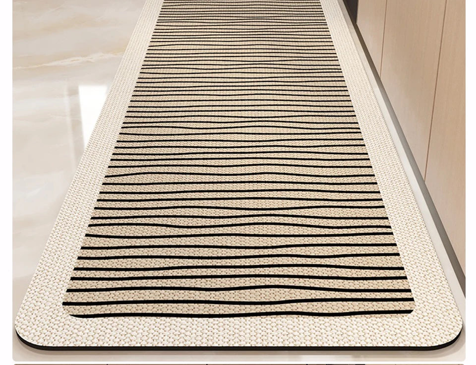 Tapete de Cozinha PVC Antiderrapante — Impermeável Lavável e Resistente Estampado
