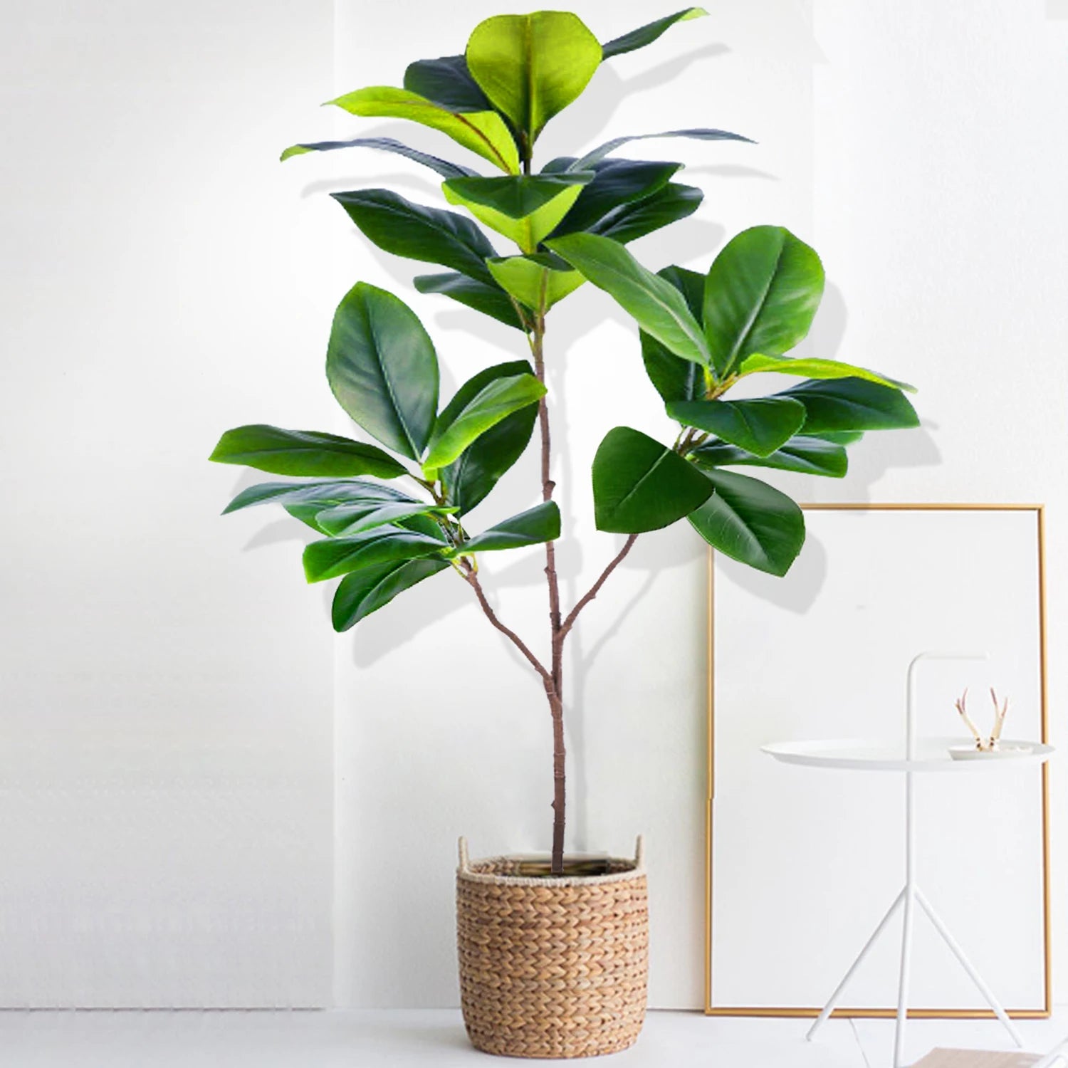 Ficus Lyrata Artificial Extra Grande 77 a 135cm — Para Jardim, Varanda e Escritório