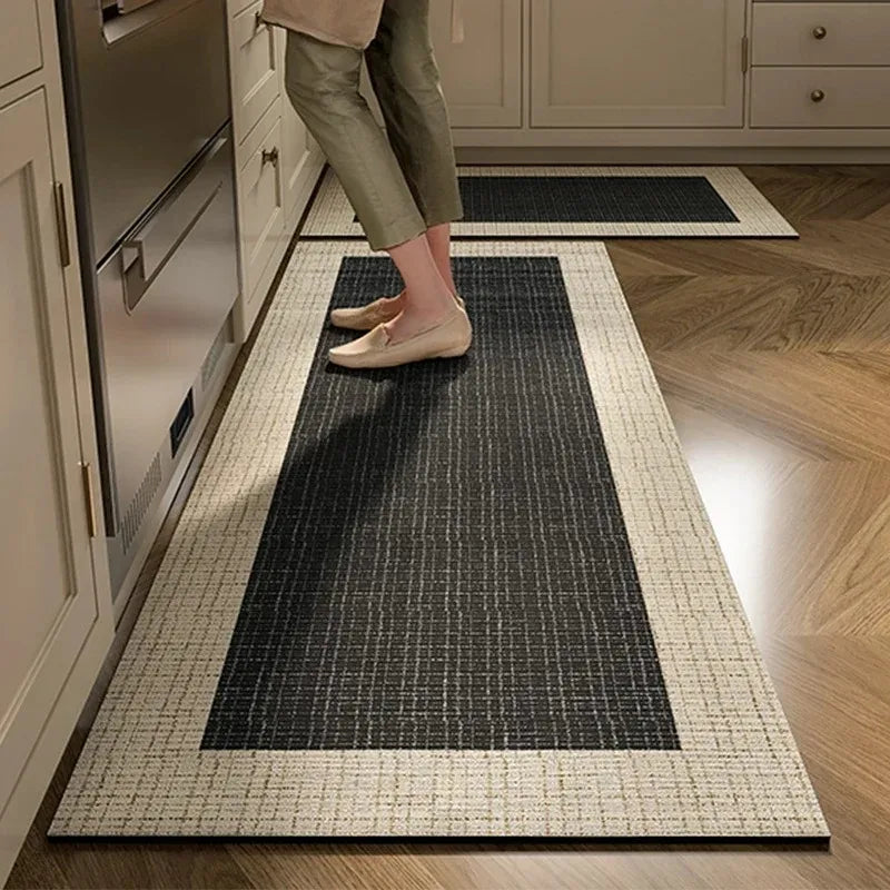 Tapete de Cozinha PVC Antiderrapante — Impermeável Lavável e Resistente Estampado