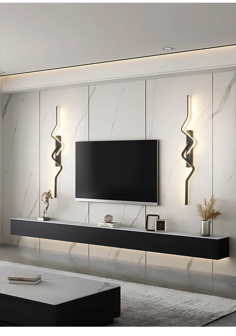 Arandela LED Moderna para Escada — Luminária de Parede Nórdica para Sala e Corredor