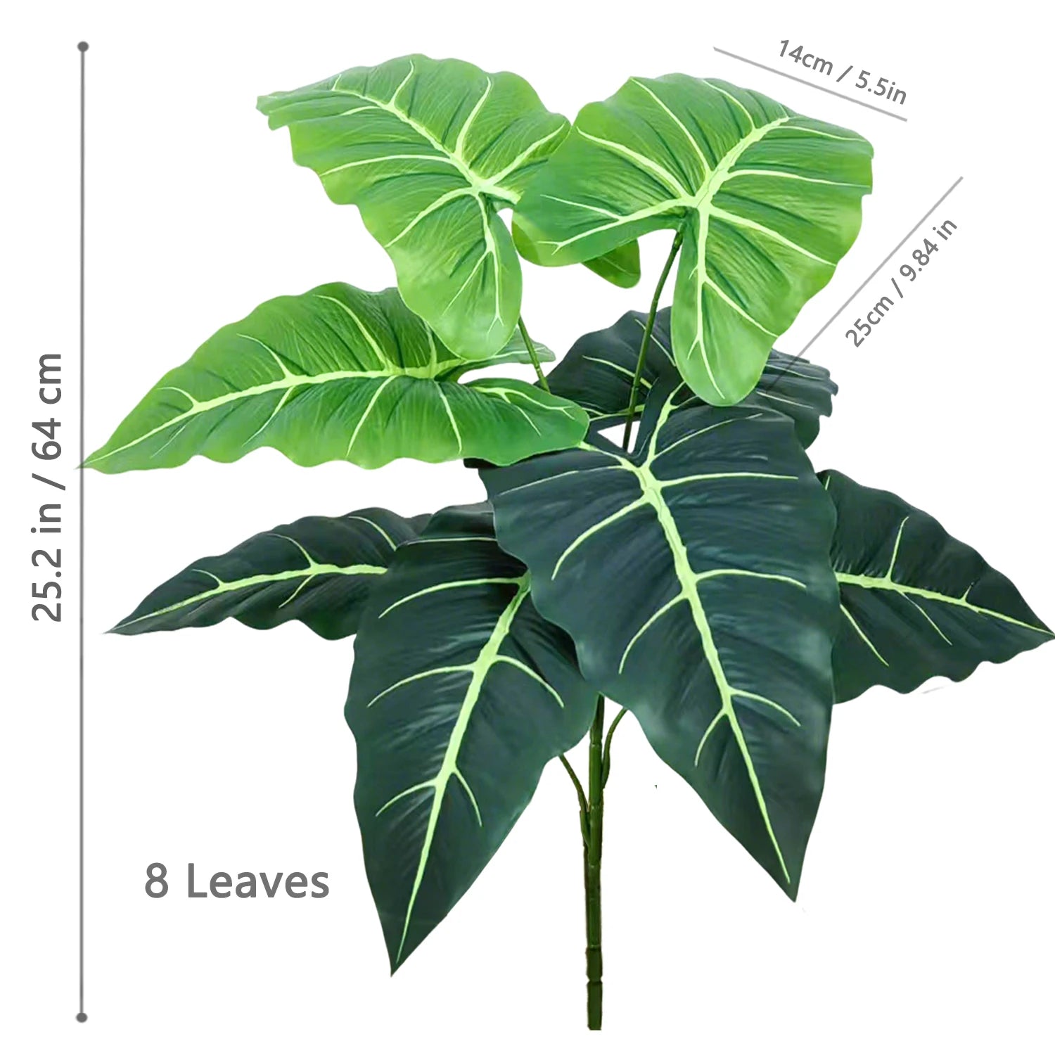 Planta Artificial Costela de Adão e Folha de Tartaruga — 47 a 132cm Decoração Tropical