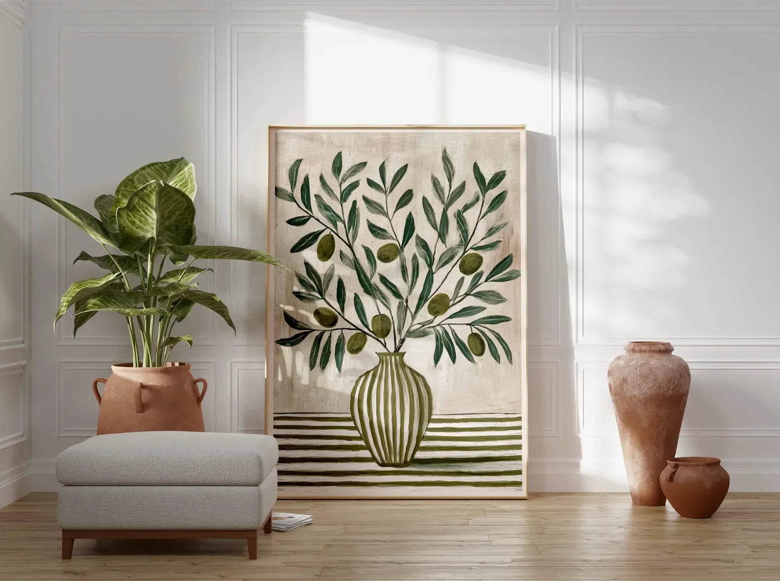 Quadro Decorativo Frutas Laranja — Arte de Cozinha Estilo Fazenda para Sala