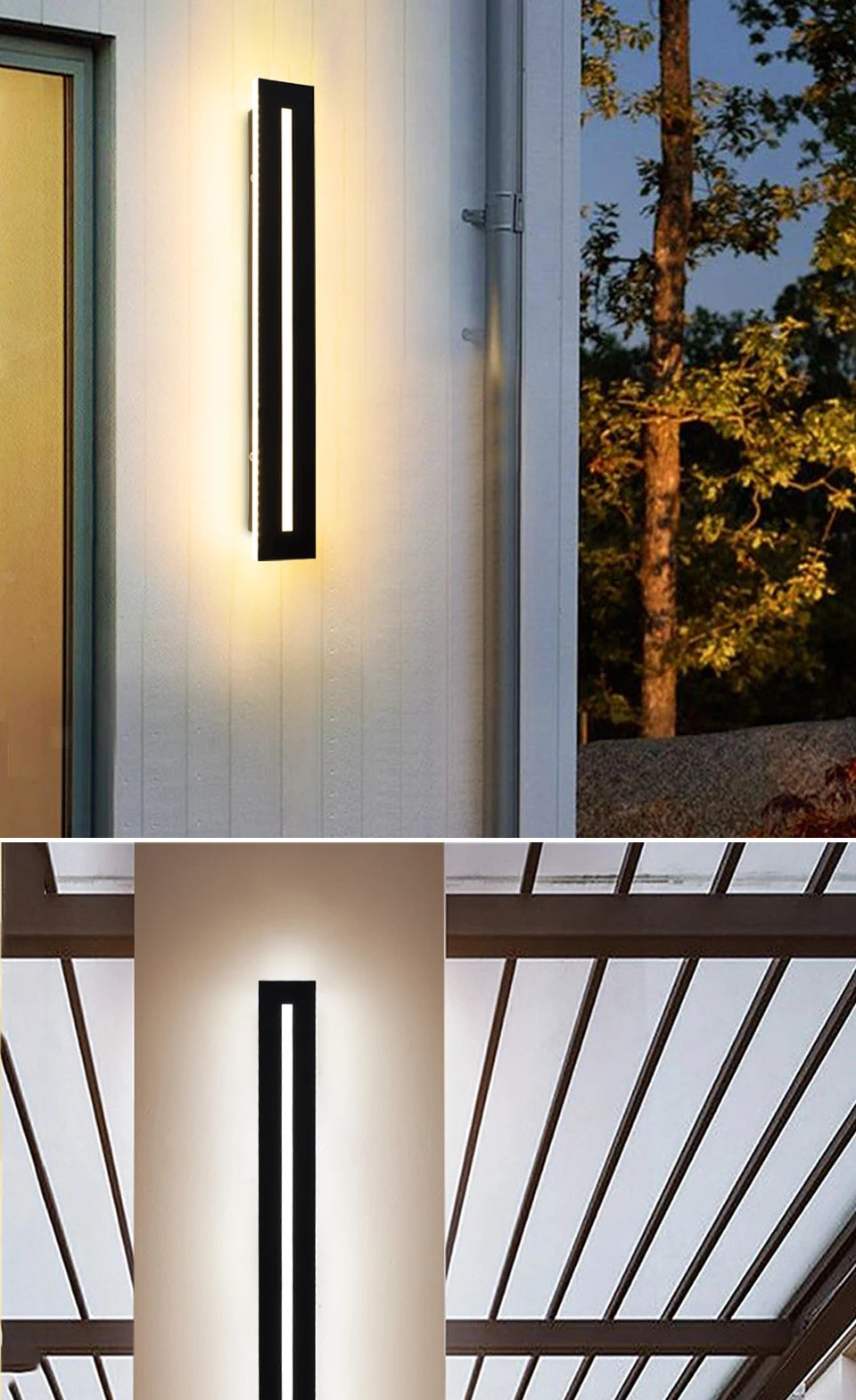 Arandela LED Externa Impermeável IP65 — Luminária de Parede para Jardim 16W a 48W