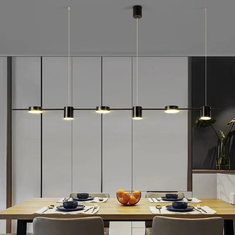Lustre de Teto LED Regulável — Luminária Pendente para Sala de Jantar e Cozinha
