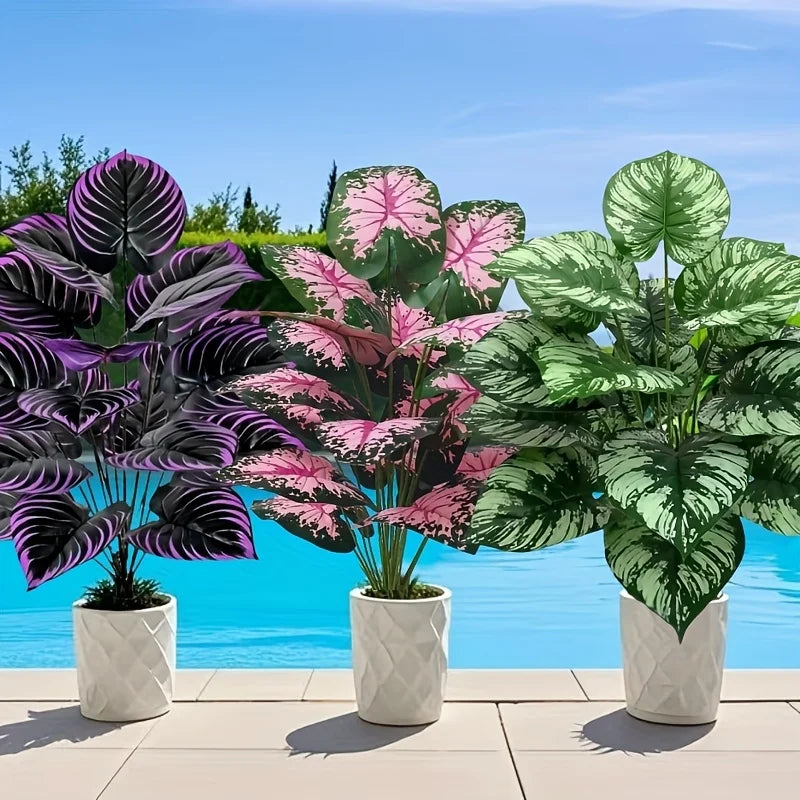 Kit 3 Plantas Artificiais Bonsai 60cm — Verde Natural Exuberante para Sala e Escritório