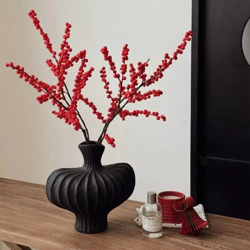 Vaso Plástico Nórdico Irregular Estilo Cerâmica — Inquebrável Hidropônico para Sala