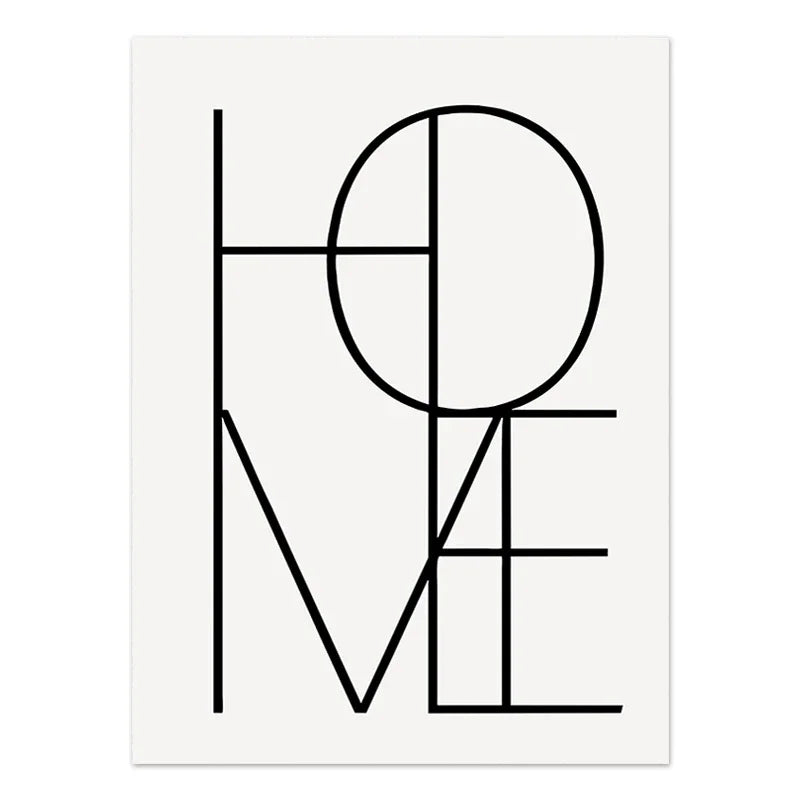 Quadro Decorativo Geométrico Boho Preto e Bege — Arte Abstrata para Sala