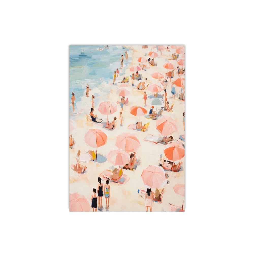 Quadro Decorativo Surrealismo Mar Verde Claro — Arte Abstrata Minimalista para Sala e Quarto
