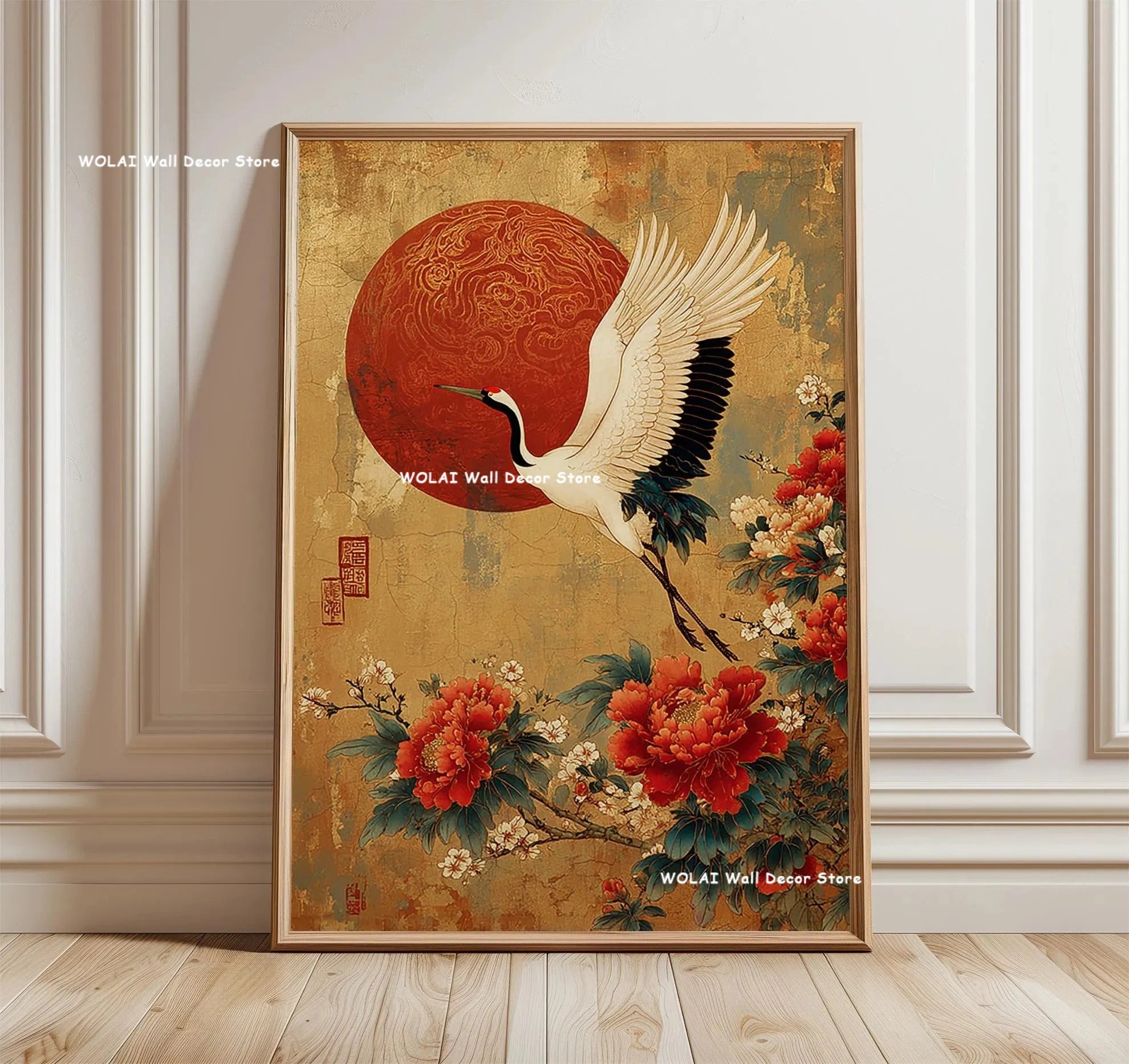 Quadro Decorativo Floresta Japonesa e Carpa Koi Zen — Arte de Águas e Sol para Sala