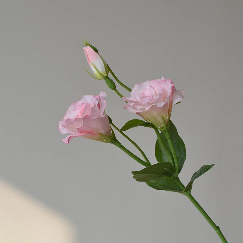 Flores Artificiais Lisianthus — Buquê com 5 Hastes para Decoração, Mesa, Casamento e Festa
