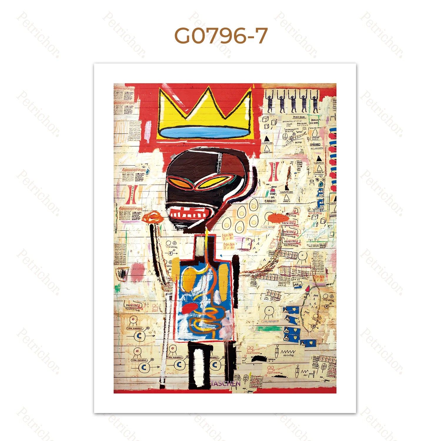 Quadro Decorativo Grafite Urbano Abstrato — Arte Street Art para Sala
