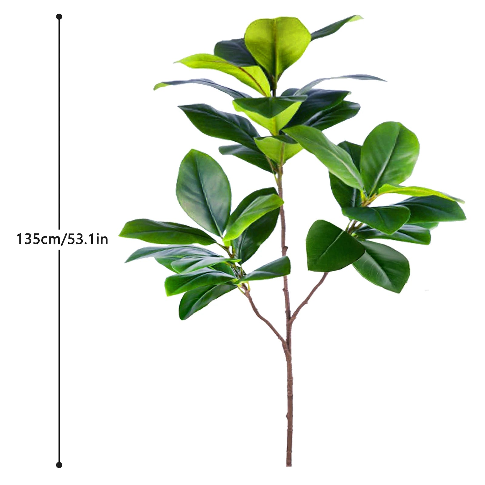 Ficus Lyrata Artificial Extra Grande 77 a 135cm — Para Jardim, Varanda e Escritório