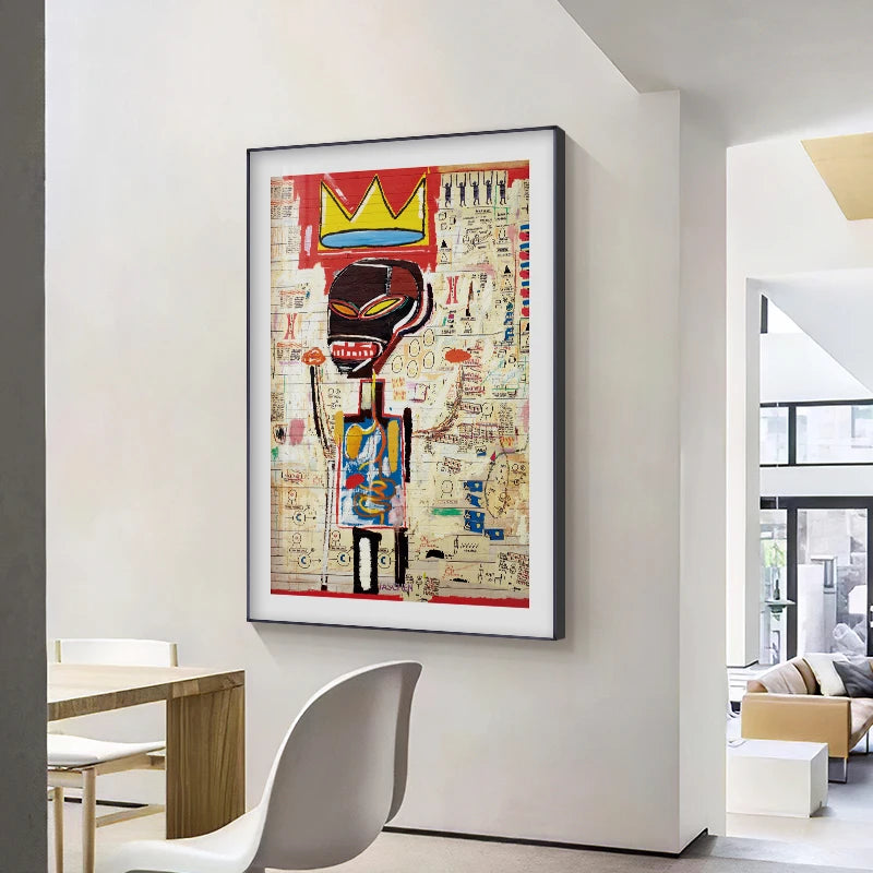 Quadro Decorativo Grafite Urbano Abstrato — Arte Street Art para Sala