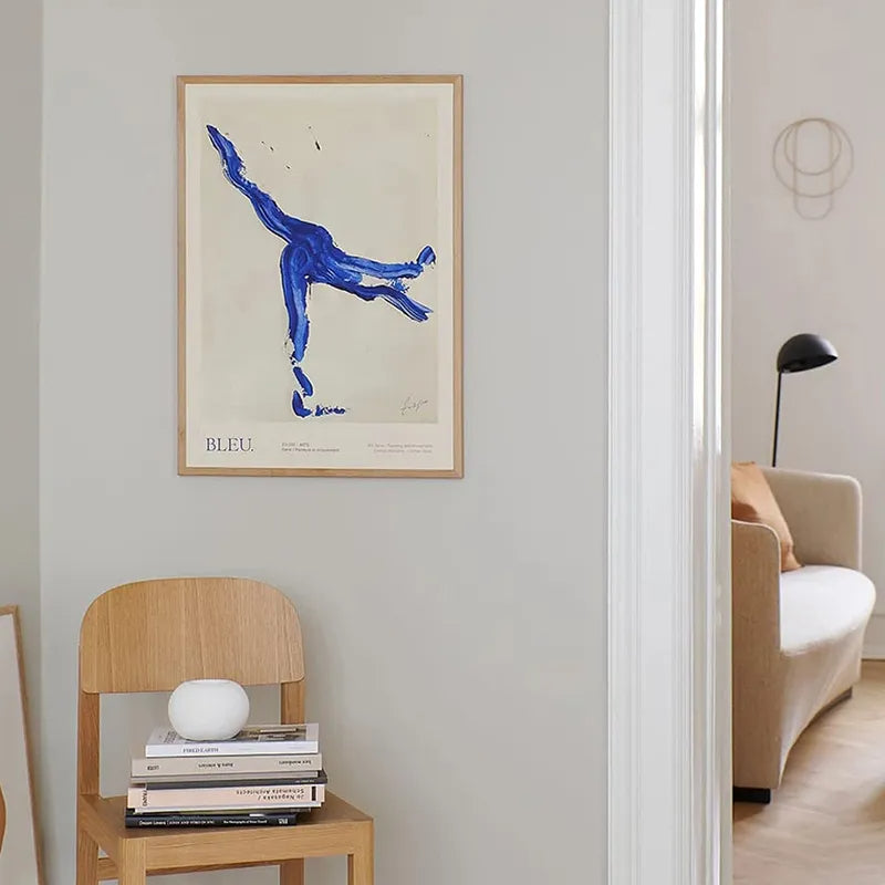 Quadro Decorativo Limão e Vaso Geométrico — Arte Nórdica Minimalista para Sala