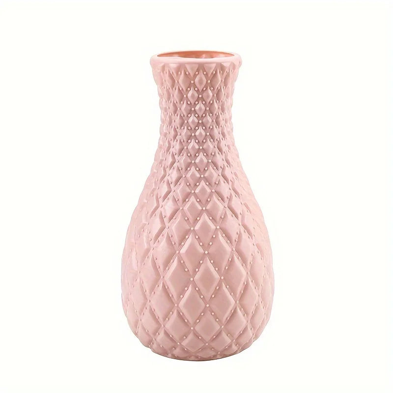 Vaso Plástico Estilo Cerâmica para Arranjos — Decoração Criativa para Sala e Casamento
