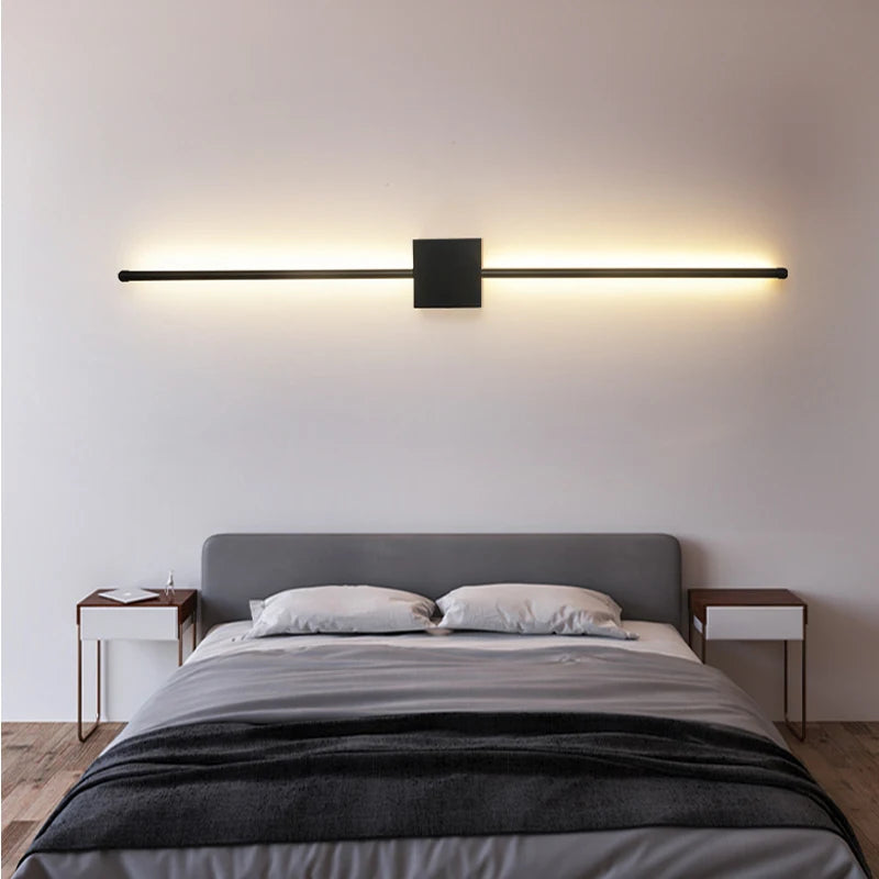 Arandela LED Minimalista — Luminária de Parede para Cabeceira e Sala