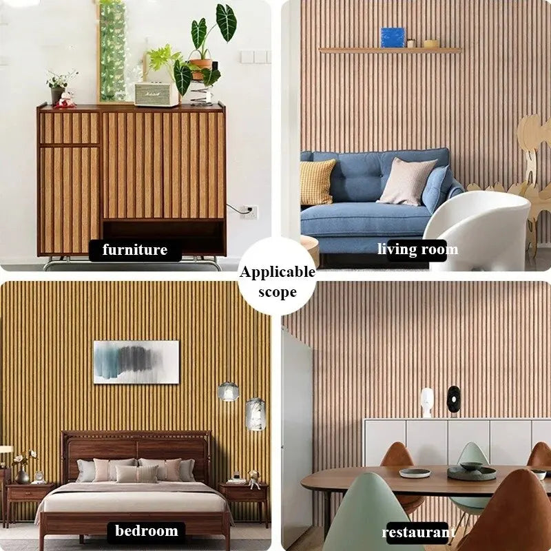 Papel de Parede Xadrez Grid Autocolante DIY — Estilo Urbano Impermeável para Quarto e Sala