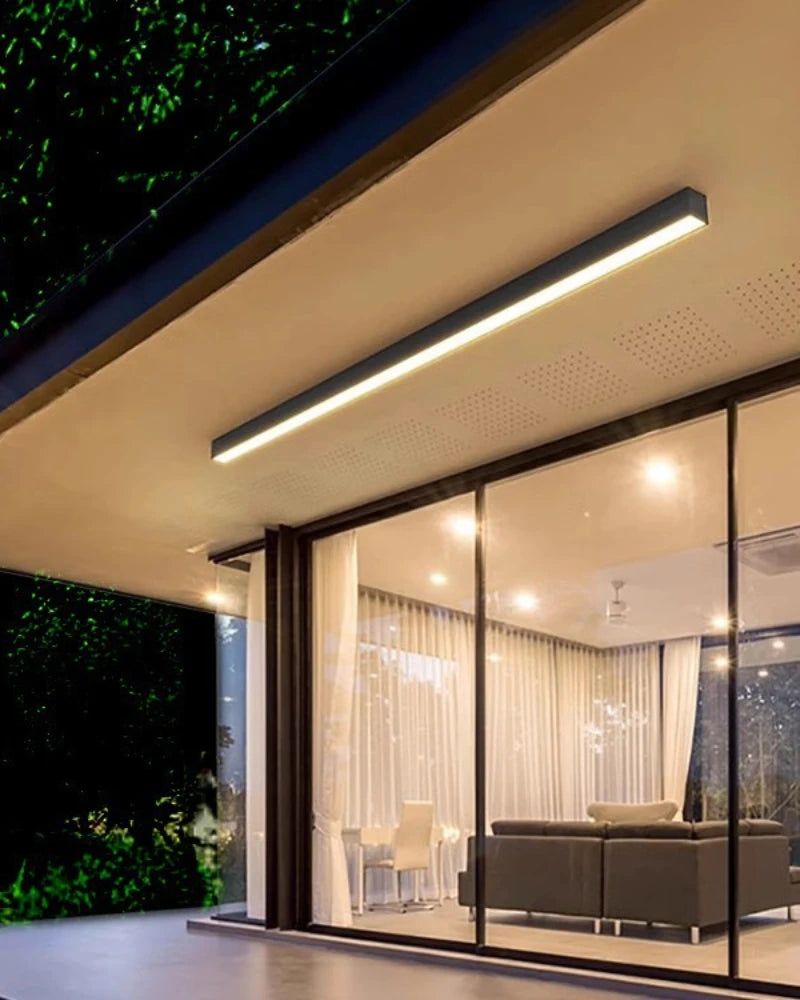 Luminária de Parede Externa Listrada Impermeável — Iluminação para Jardim e Área Externa
