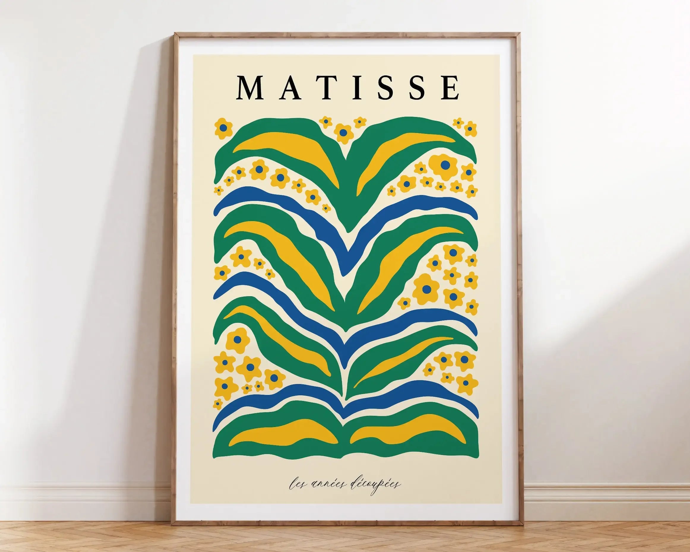 Quadro Decorativo Flores Matisse — Arte Botânica Vintage para Sala