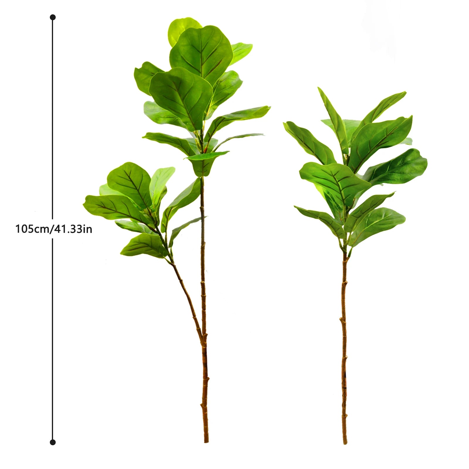 Ficus Lyrata Artificial Extra Grande 77 a 135cm — Para Jardim, Varanda e Escritório